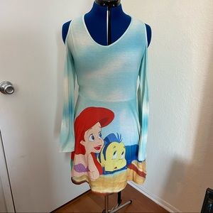 Little Mermaid Hot Topic long sleeve knit dress